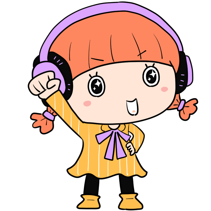 希望に満ちた女の子のかわいいイラスト