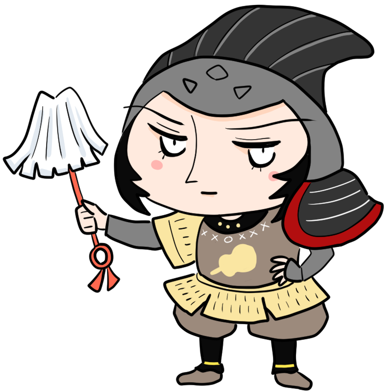 天才軍師！竹中半兵衛のかわいいイラスト